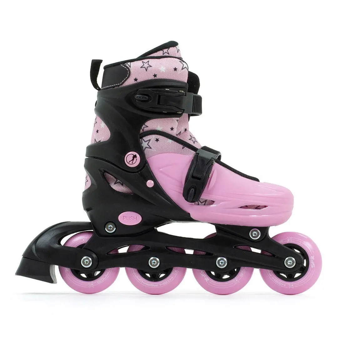 Sfr Plasma Adjustable Skate - Black/Pink 1