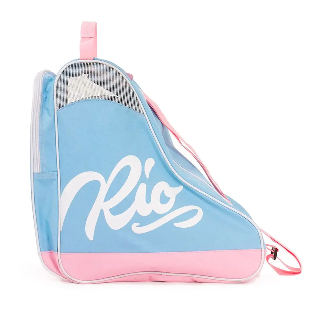 Rio Roller Script Skate Bag - Blue/Pink 1