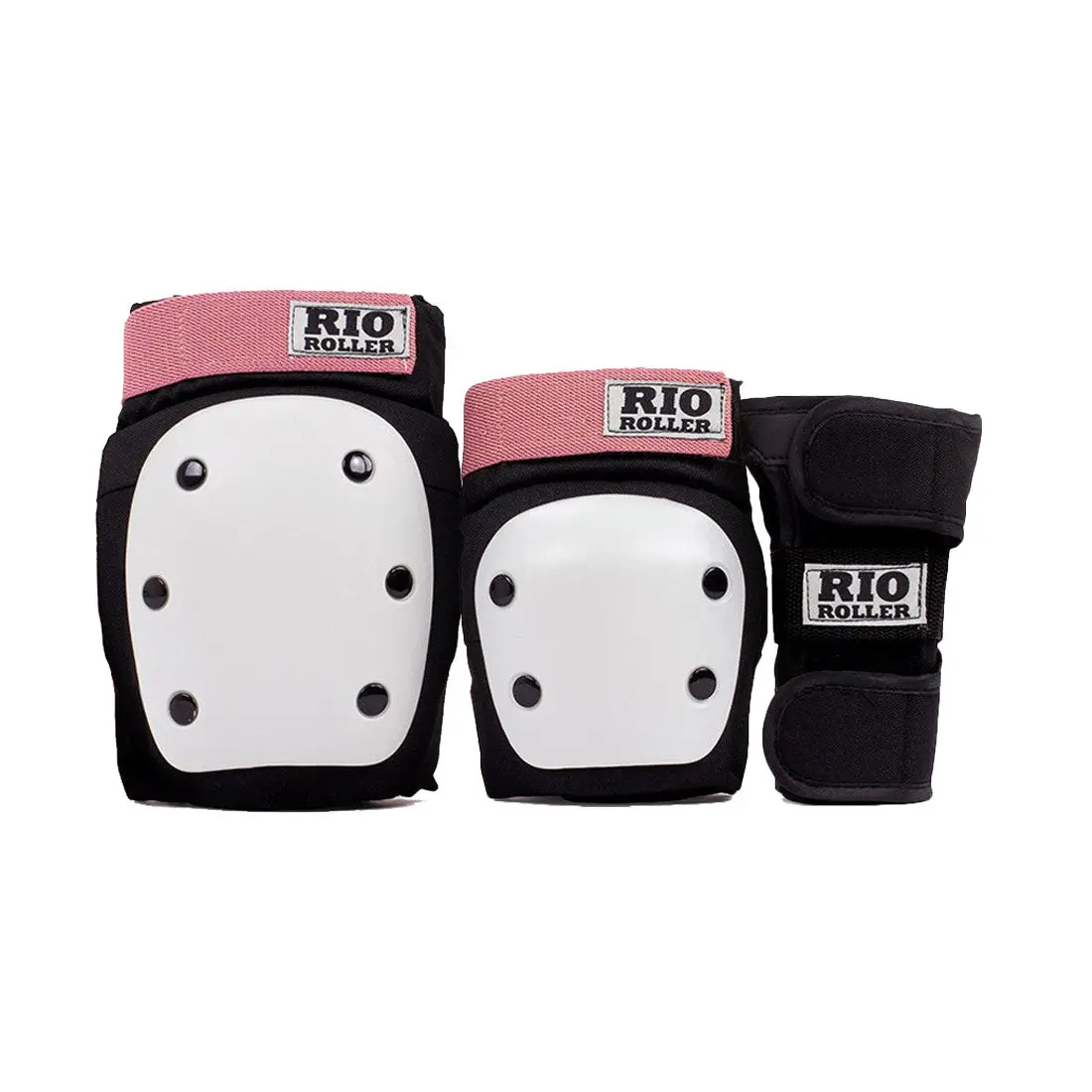 Rio Roller Triple Pad Set - Black/Rose Gold 1
