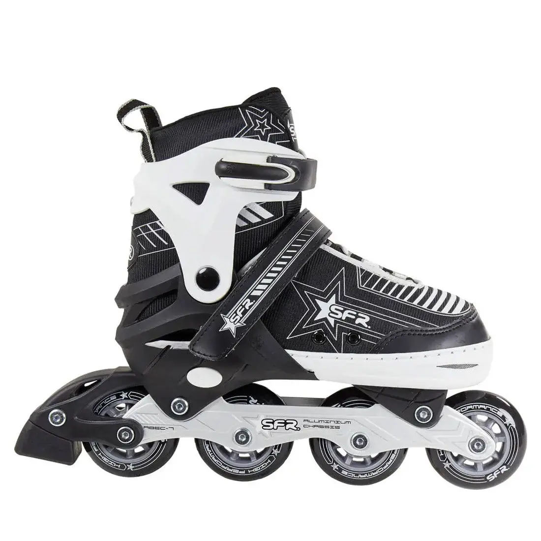 Sfr Pulsar Adjustable Skate - Black/Silver 1