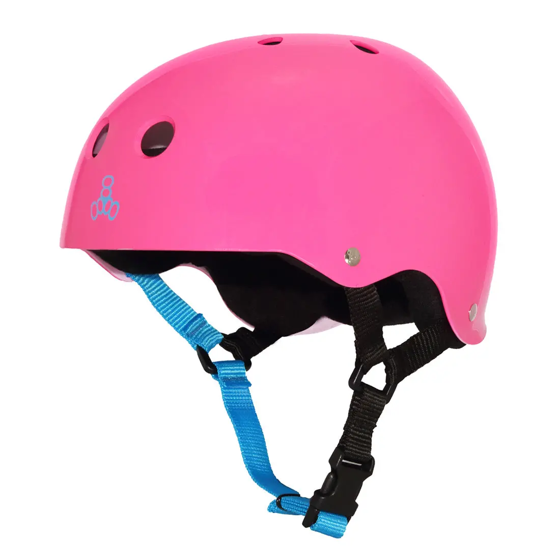 Triple 8 Skate Ss Helmet - Neon Fuchsia Gloss 1