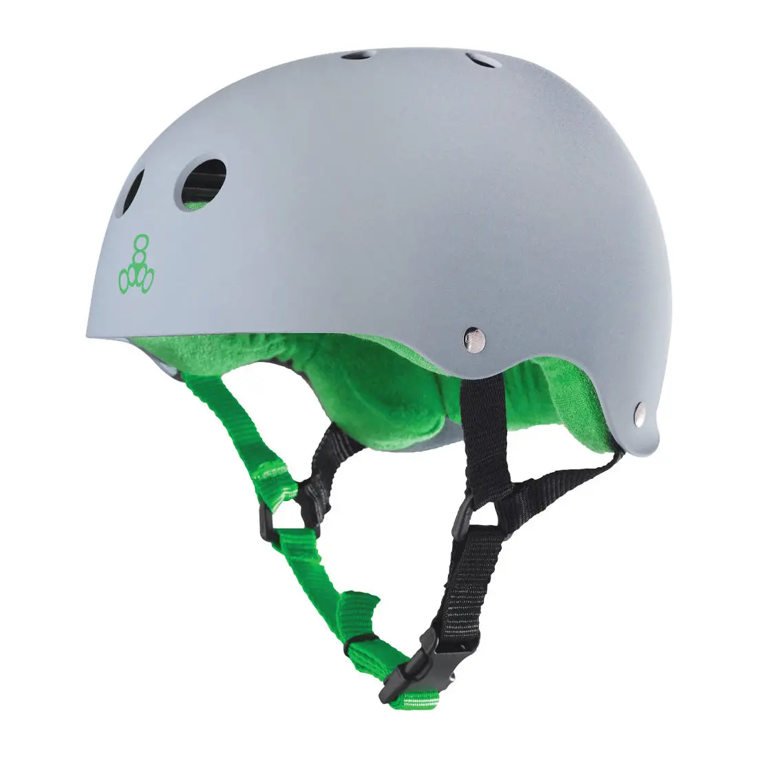 Triple 8 Skate Ss Helmet - Carbon Grey Rubber 1
