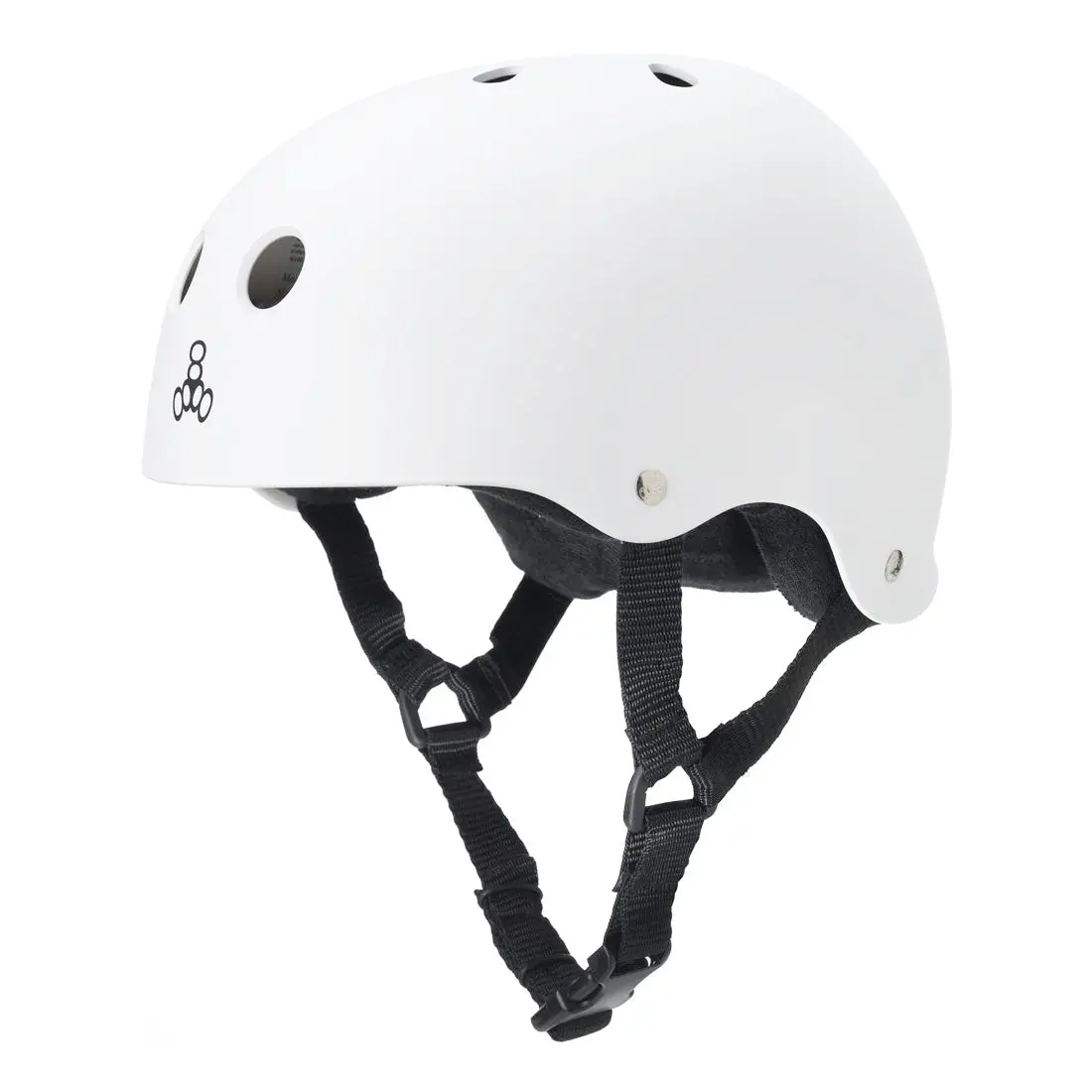 Triple 8 Skate Ss Helmet - White Rubber 1