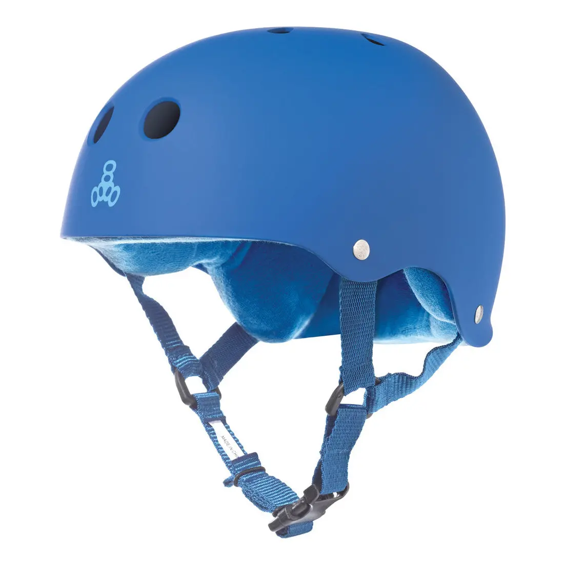 Triple 8 Skate Ss Helmet - Blue Royal Rubber 1
