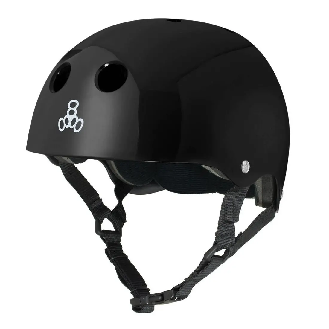 Triple 8 Skate Ss Helmet - Black Gloss 1
