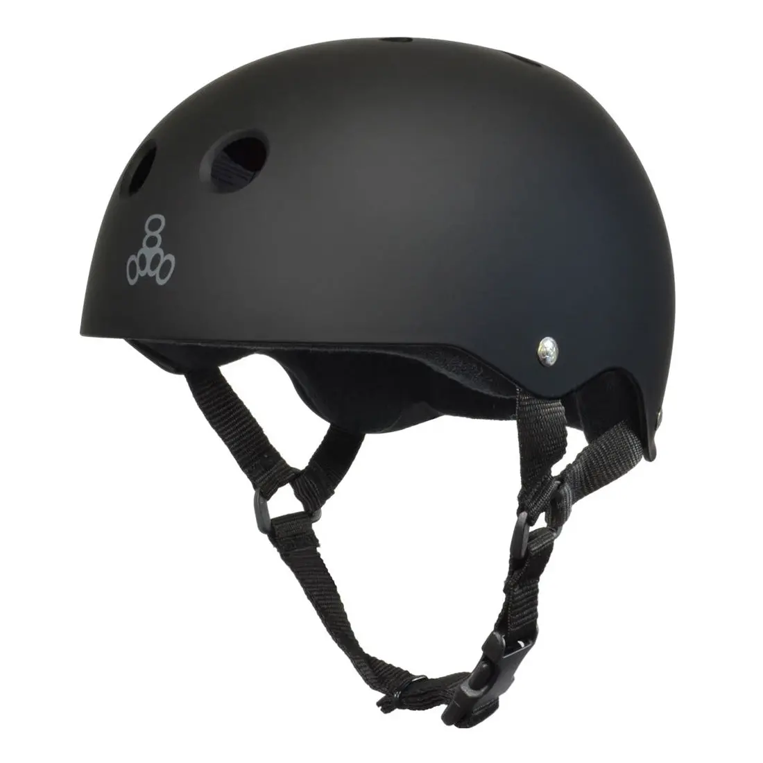 Triple 8 Skate Ss Helmet - Black Rubber 1