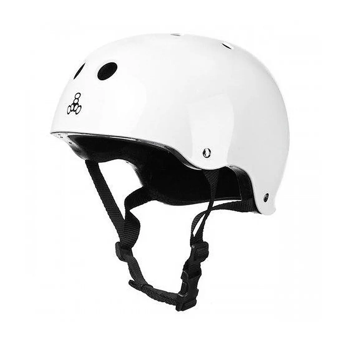 Triple 8 Skate Ss Helmet - White Gloss 1
