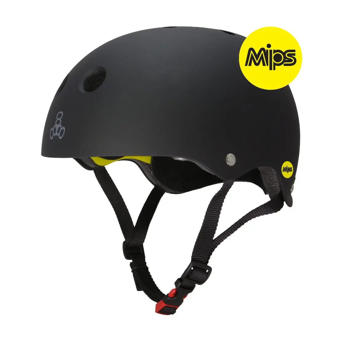 Triple 8 Skate 2 Cert Mips Helmet - Black Rubber 1