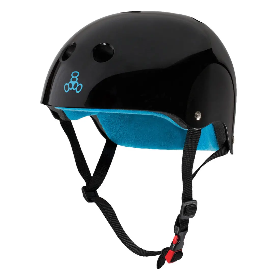 Triple 8 The Cert Ss Helmet - Black Gloss 1