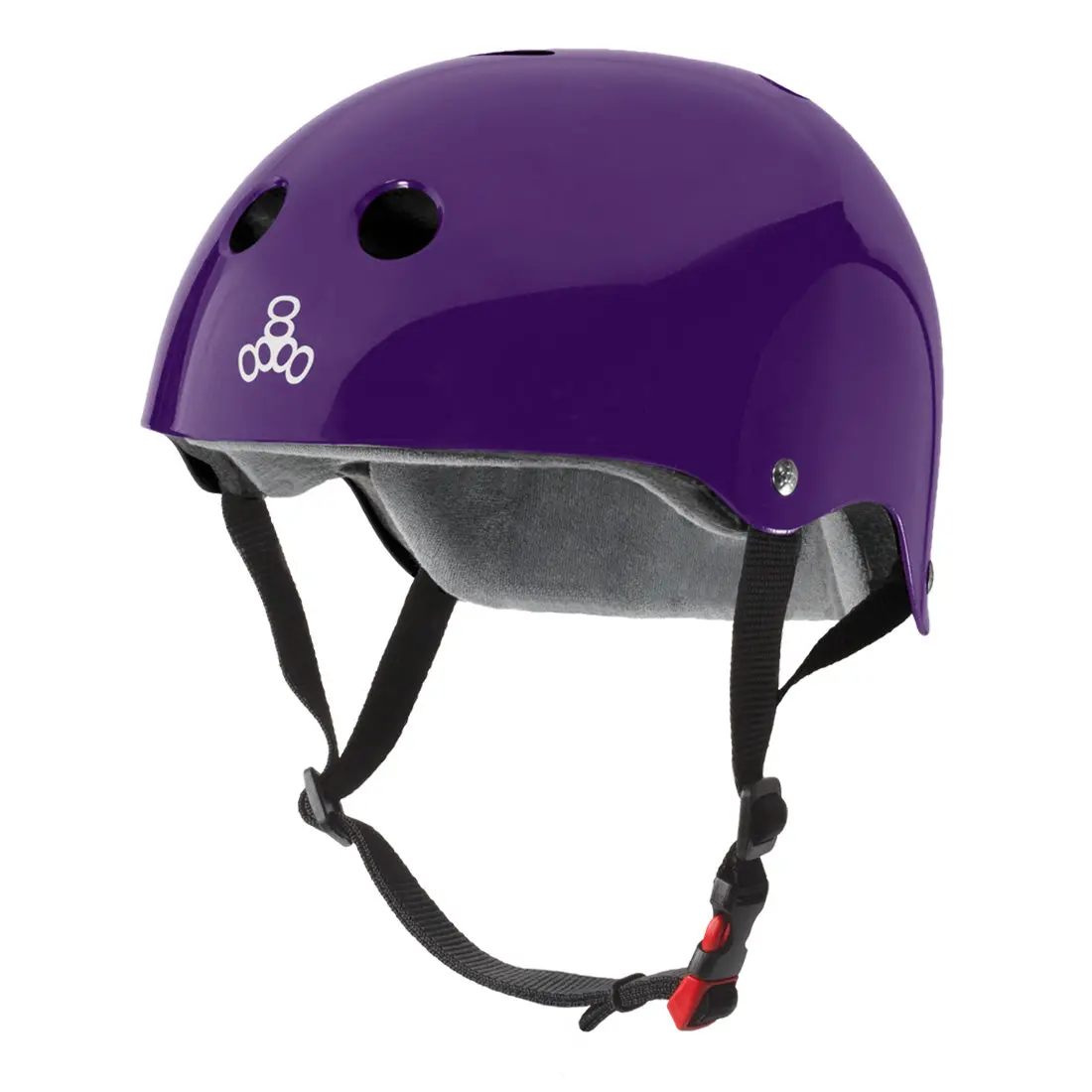 Triple 8 The Cert Ss Helmet - Purple Gloss 1