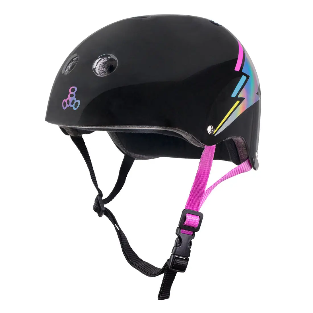 Triple 8 The Cert Ss Helmet - Black Hologram 1