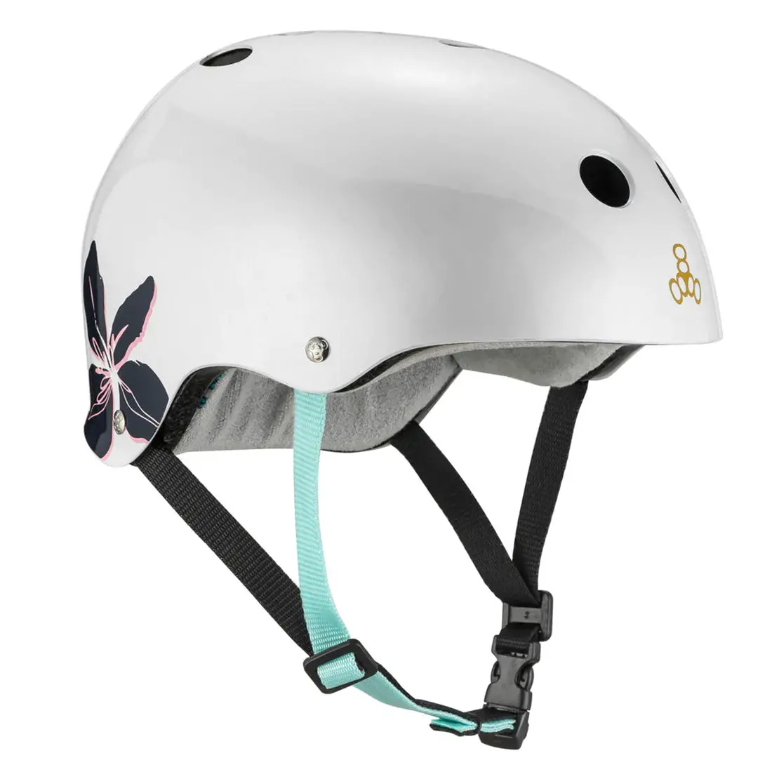 Triple 8 The Cert Ss Helmet - Floral 1