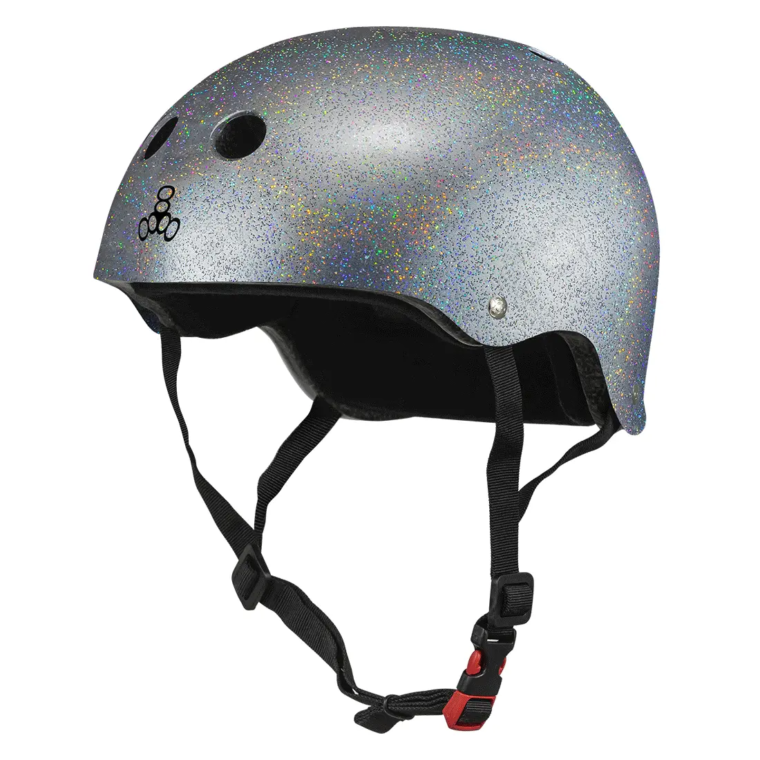 Triple 8 The Cert Ss Helmet - Silver Glitter 1
