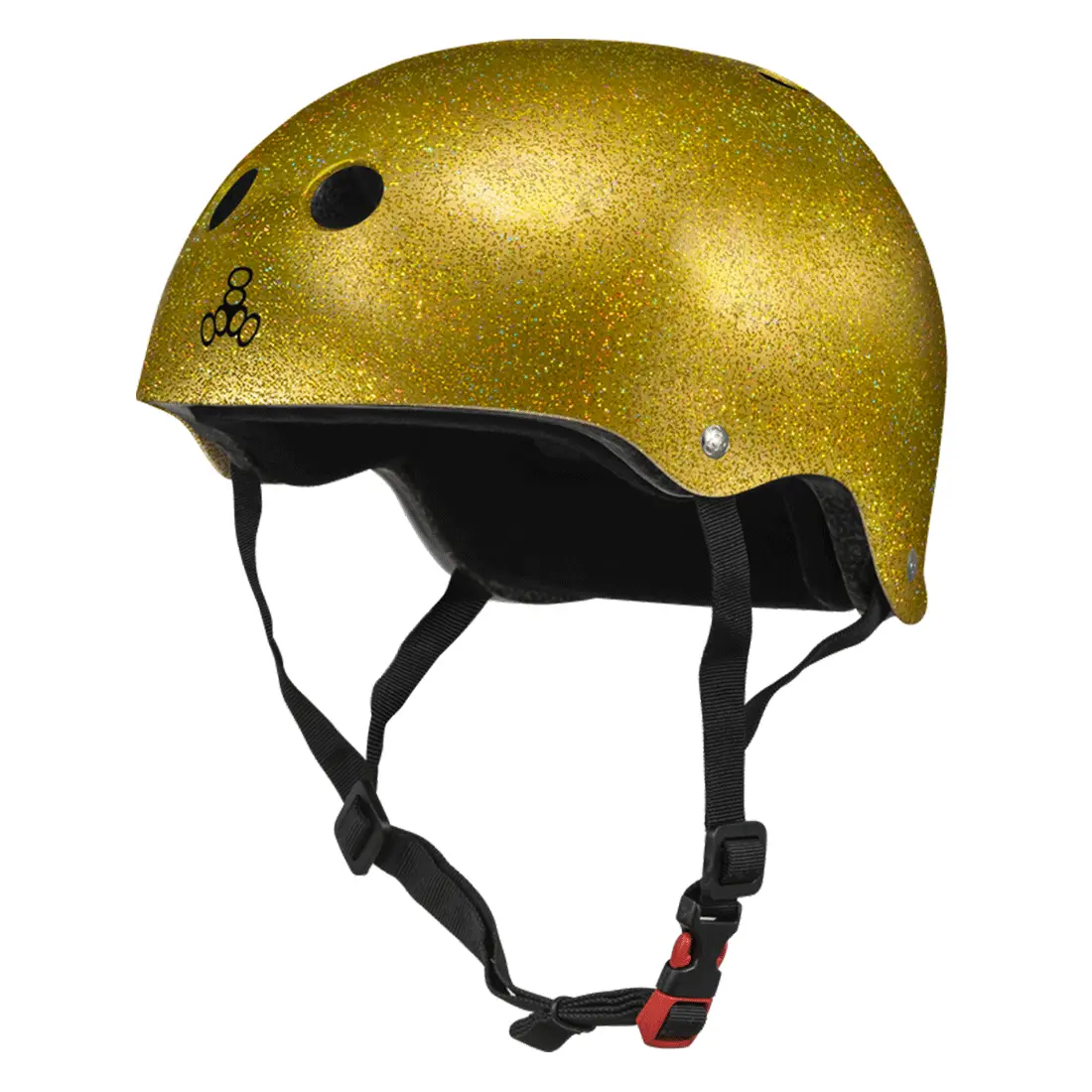 Triple 8 The Cert Ss Helmet - Gold Glitter 1