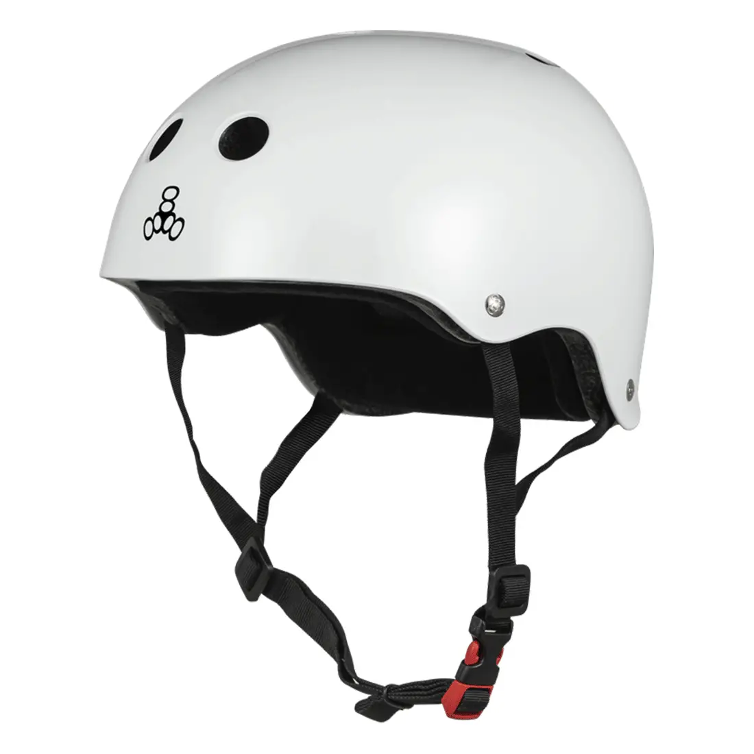 Triple 8 The Cert Ss Helmet - White Gloss 1