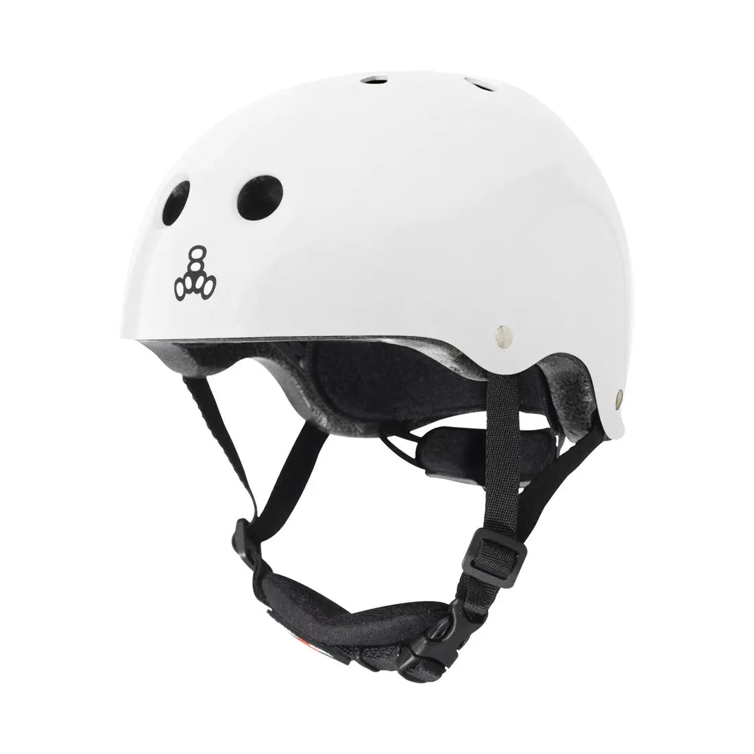 Triple 8 Lil8 Youth Bike Helmet - White Gloss 1