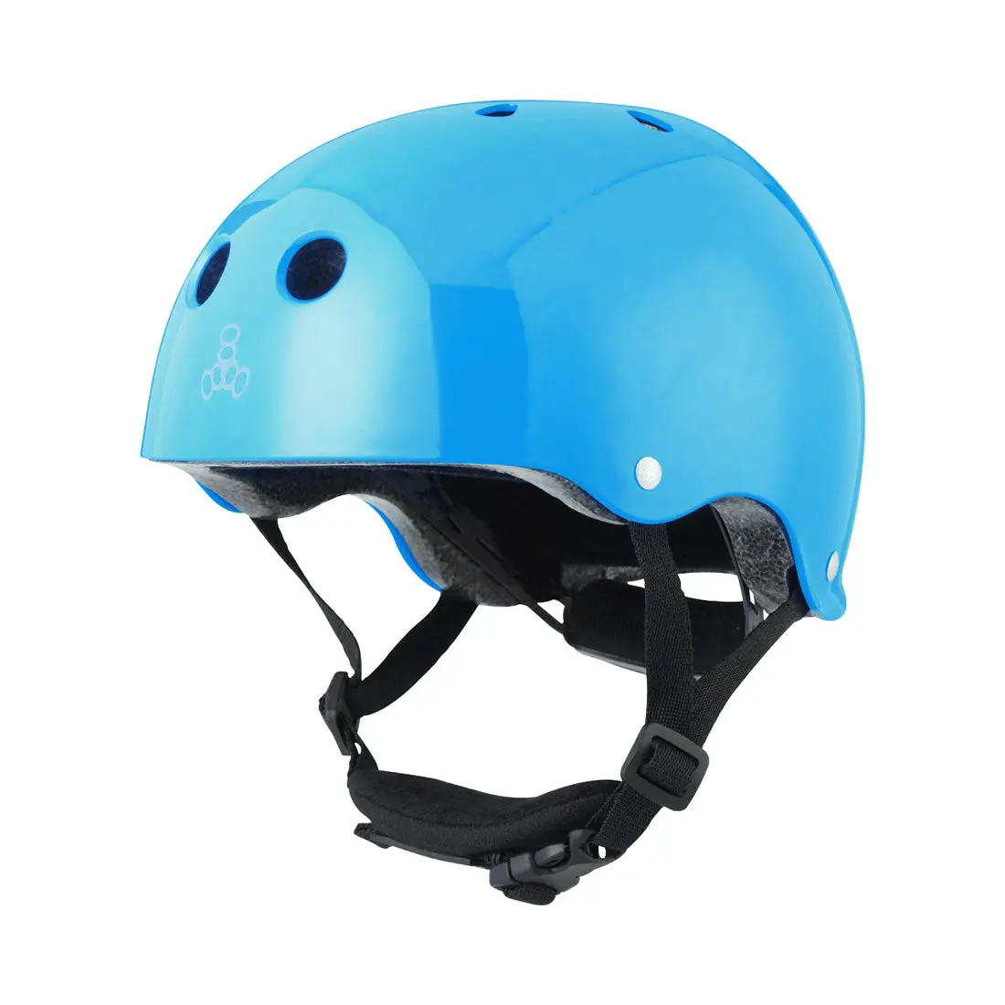 Triple 8 Lil8 Youth Bike Helmet - Blue Gloss 1