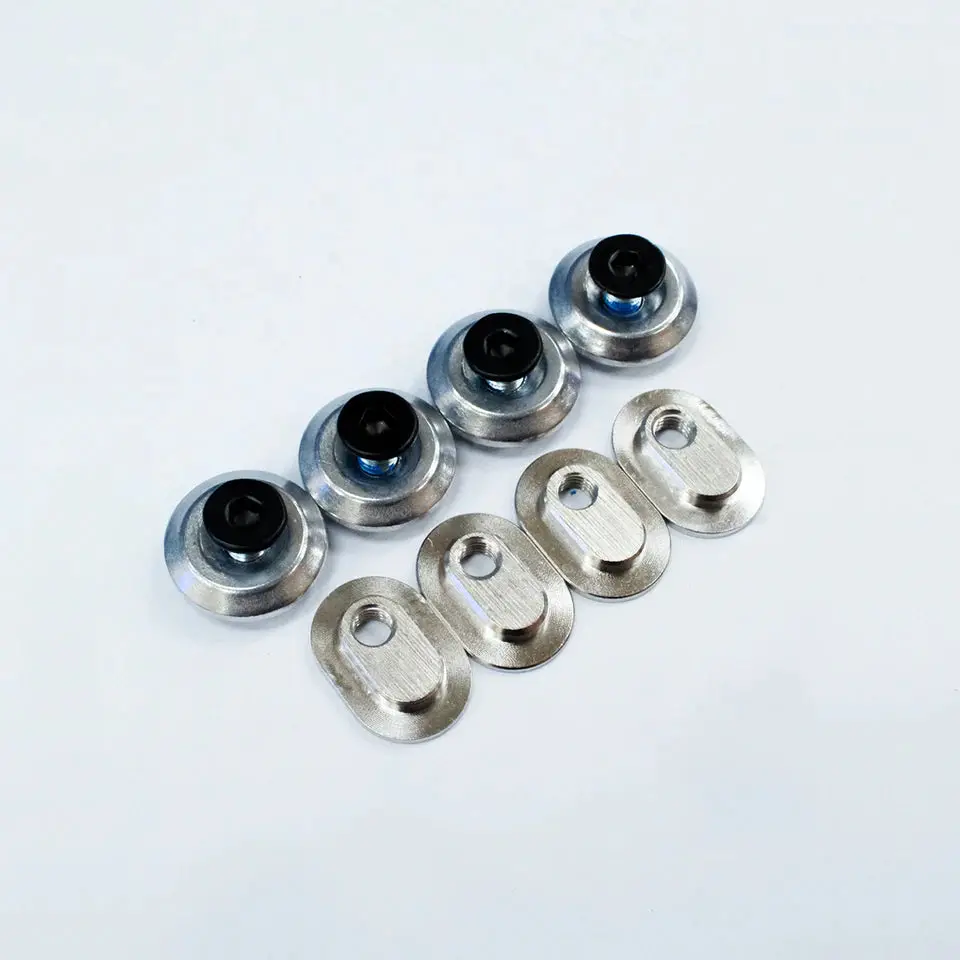 Them Cuff Replacement Hardware - Silver/Black 1