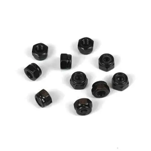 Tekno Rc - M3 Locknuts (Black, 10Pcs) 1