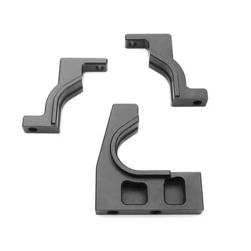 Tekno Rc - Cnc Split Cntr Diff Mount (Diff Mounts Only, 7075, Gun Metal Ano, Eb/Et/Sct) 1