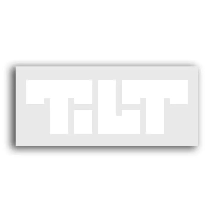 Tilt Block Logo Decal Sticker 1