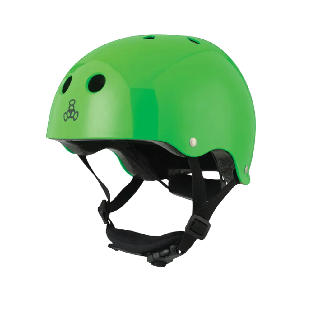 Triple 8 Lil 8 Dual Certified Helmet - Green Gloss 1