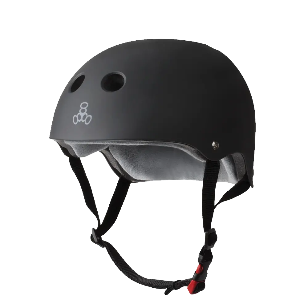 Triple 8 The Certified Sweatsaver Helmet - Black Rubber 1