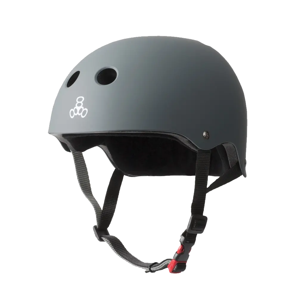 Triple 8 The Certified Sweatsaver Helmet - Carbon Rubber 1