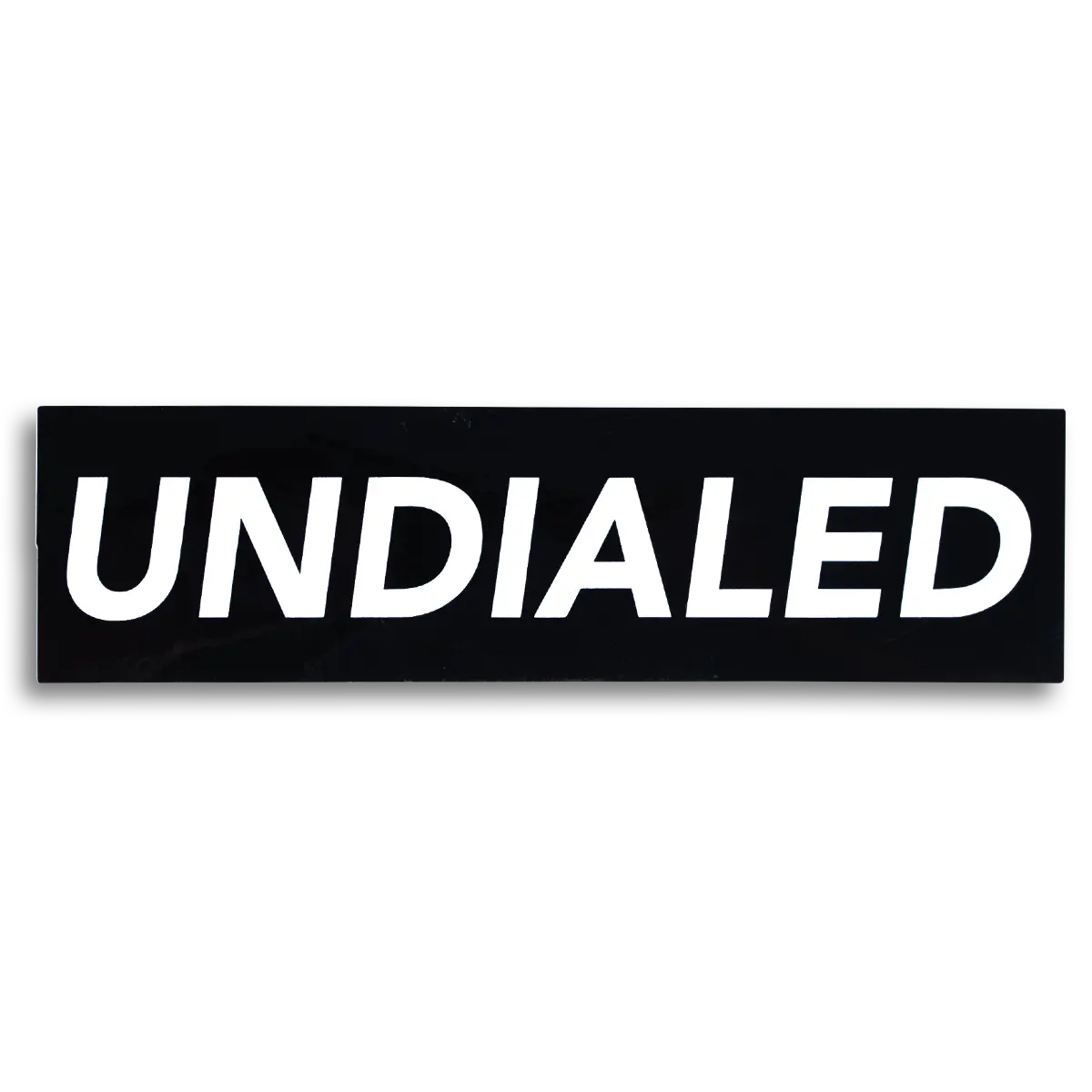Undialed Boxed Sticker - Black And White 1