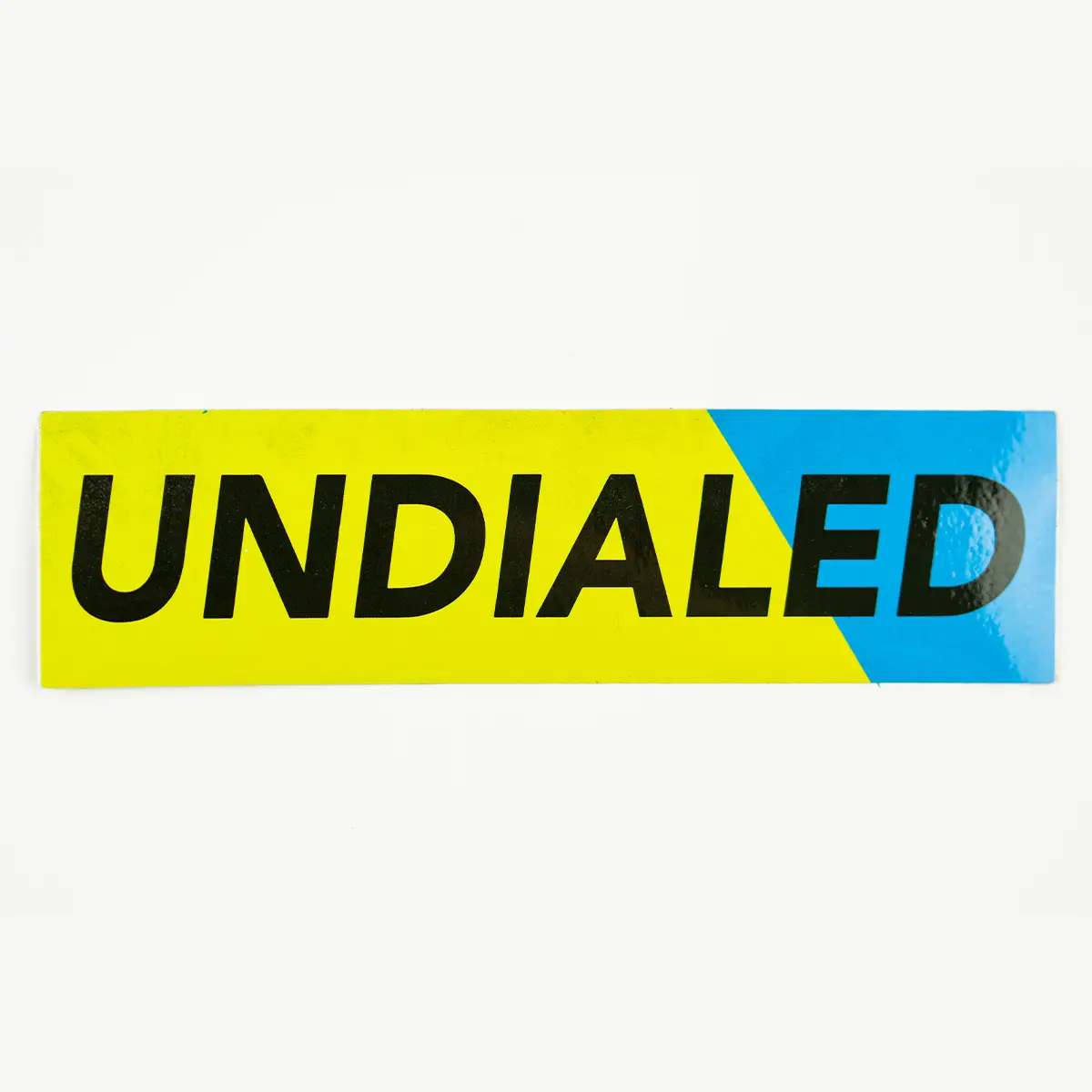 Undialed Boxed Sticker - Yellow And Blue 1