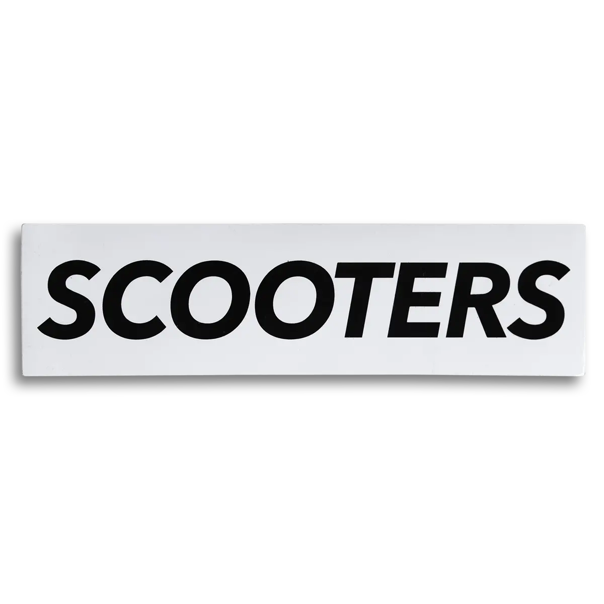 Undialed Scooters Sticker - White And Black 1