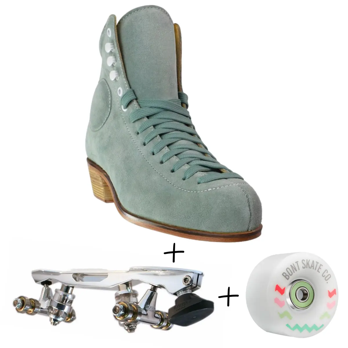 Wifa Street Suede Outdoor Roller Skates Moss 1