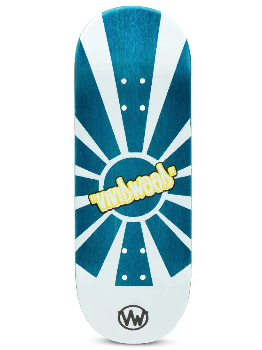 Vividwood Fingerboard Deck - Blue Sunrise 1