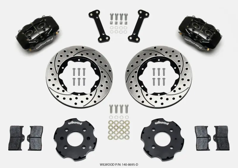 Wilwood Forged Dynalite Front Hat Kit 11.00In Drilled Integra/Civic W/Fac.240Mm Rtr 1