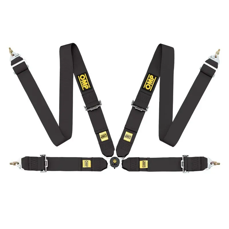 Omp Safety Harness First 3In 4 Points Black Fia 8854/98 1