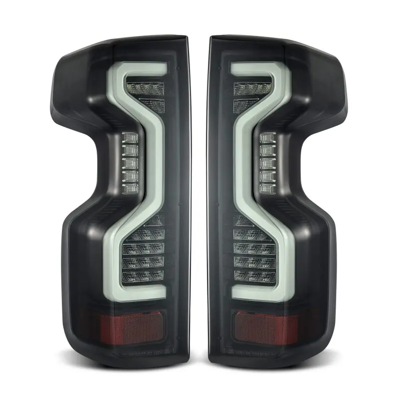 Alpharex 19-23 Chevrolet Silverado 1500/2500Hd/3500Hd Pro-Series Led Tail Lights Jet Black 1