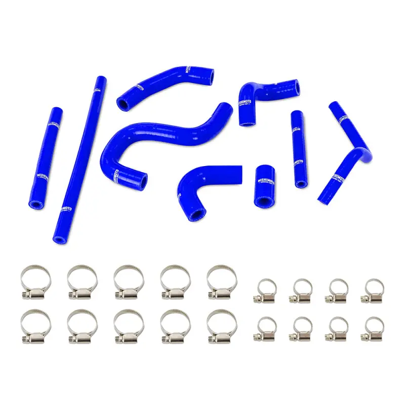 Mishimoto 96-02 Toyota 4Runner 3.4L (W/ Rear Heater) Silicone Heater Hose Kit - Blue 1