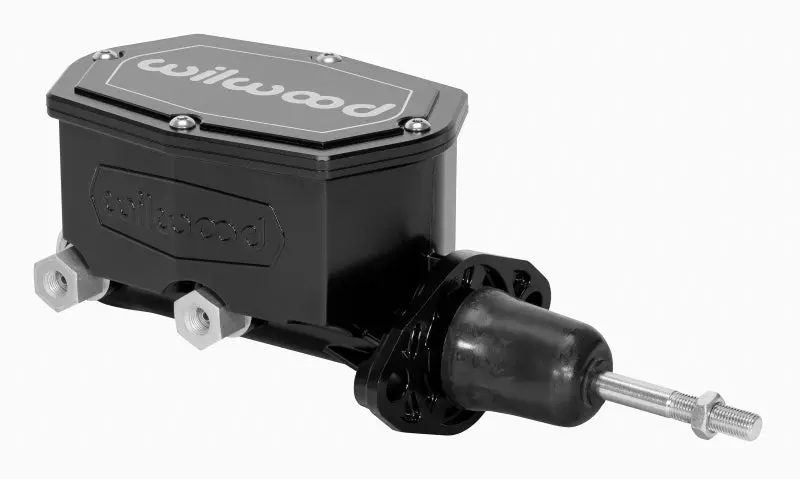 Wilwood Compact Tandem Master Cylinder - 1In Bore - W/Pushrod (Black) 1