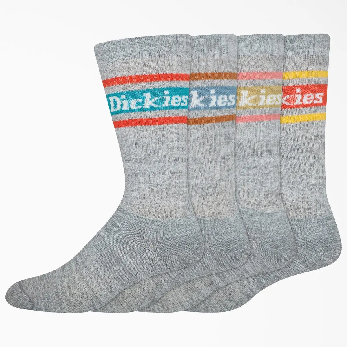 Dickies Gray Crew Socks  - 4 Pack 1