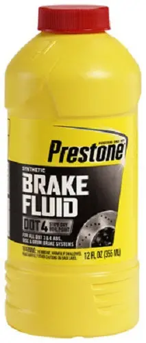 Prestone As800y 12 Oz Bottle Of Dot 4 Synthetic Heavy Duty Brake Fluid - Quantity Of 8 1