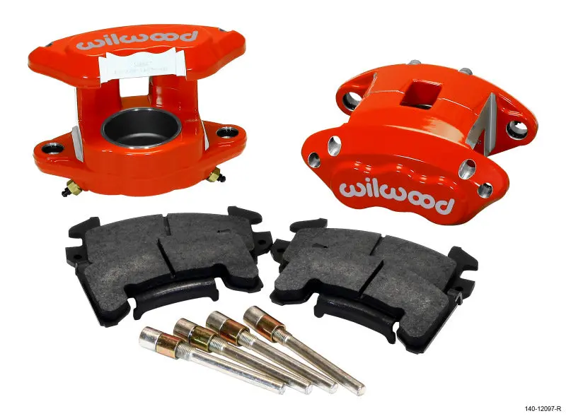 Wilwood D154 Front Caliper Kit - Red 2.50In Piston 1.04In Rotor 1