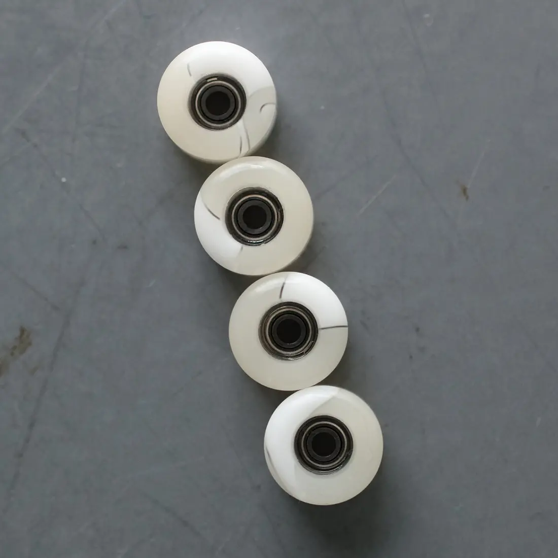 Flatface Le Street Shape Fingerboard Wheels - Glaze Swirls 2