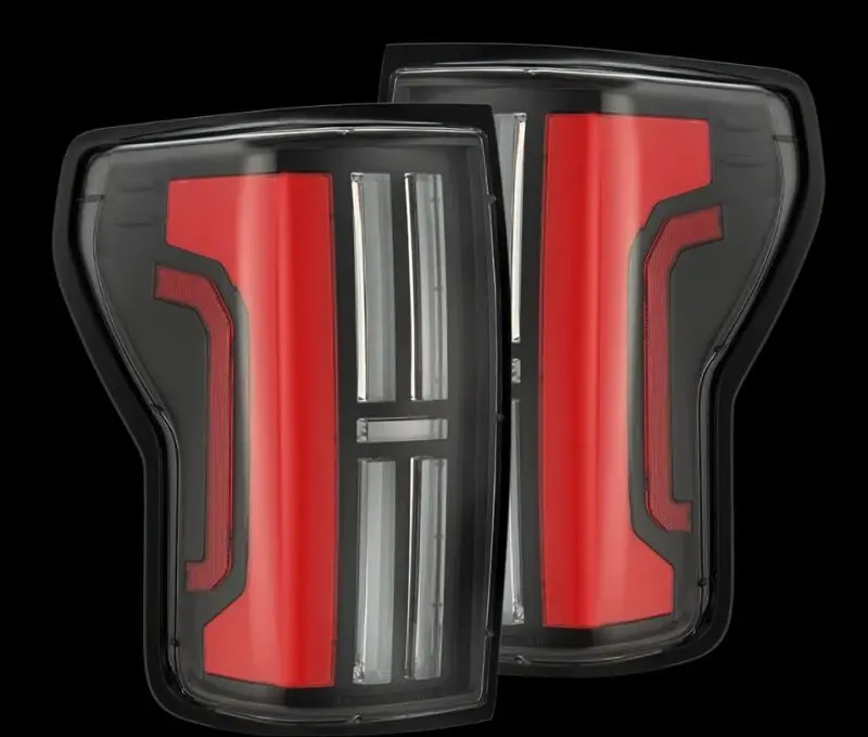 Alpharex 07-13 Toyota Tundra Nova-Series Led Tail Lights - Black Red 1
