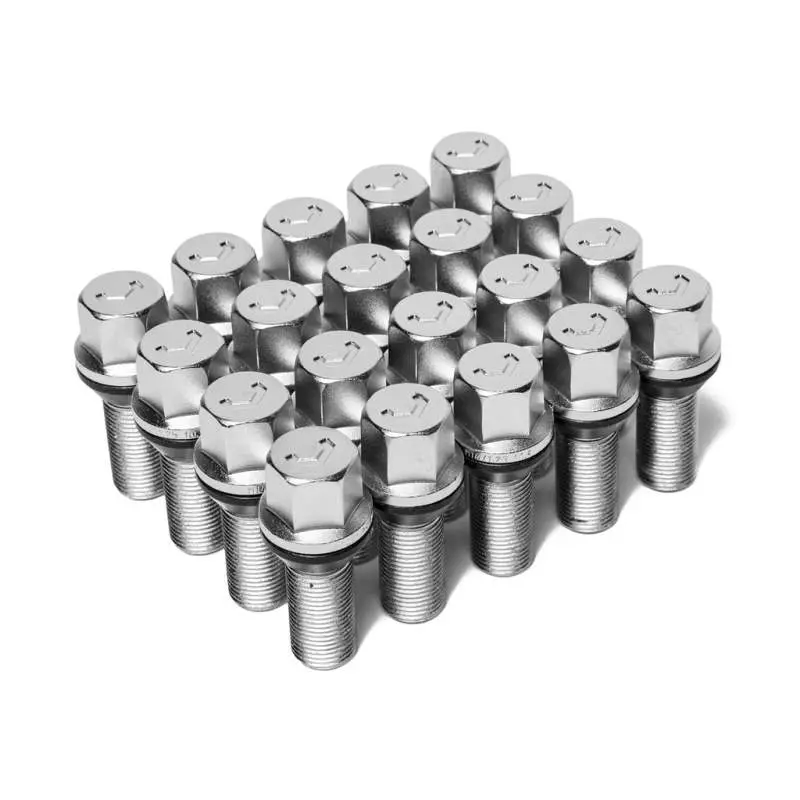 Vossen Lug Bolt - 14X1.5 - 30Mm - 17Mm Hex - Cone Seat - Silver (Set Of 20) 1