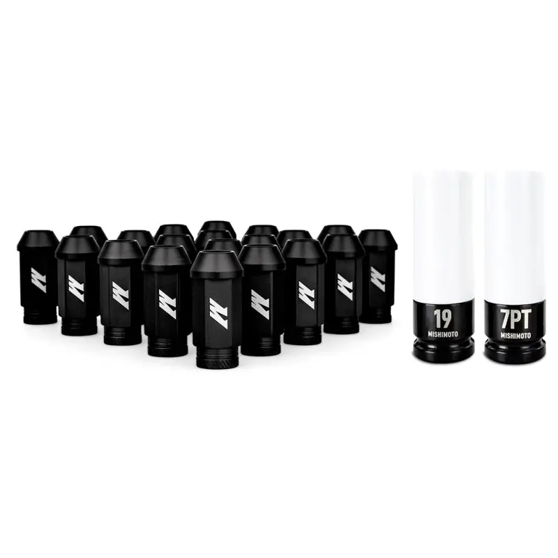 Mishimoto Aluminum Locking Lug Nuts 1/2 X 20 23Pc Set Black 1