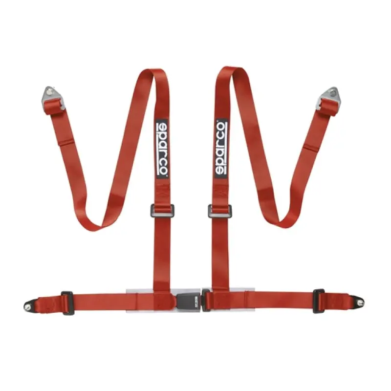 Sparco Belt 2 Inch Red 4Pt Bolt-In 1