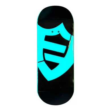 Flatface X Duck Decks D-16 Polycabonate Fingerboard Deck - Ff Logo Clear/Black 1