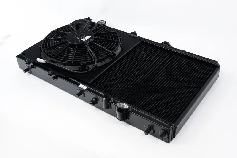 Csf 92-00 Honda Civic W/K-Swap V3 Radiator - Black Finish 1