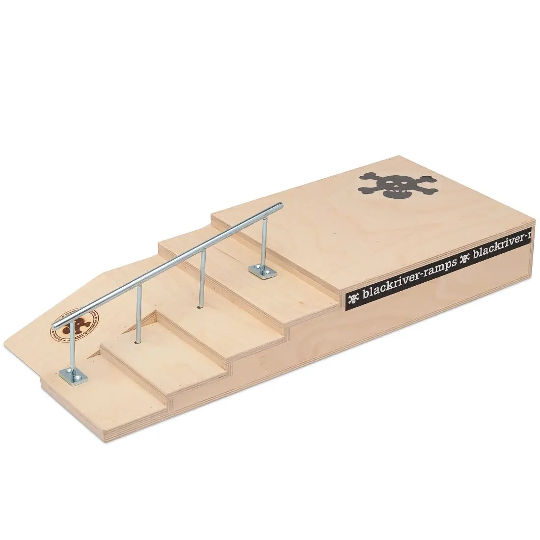 Blackriver Fingerboard Ramps - Stairset With Round Rail 1