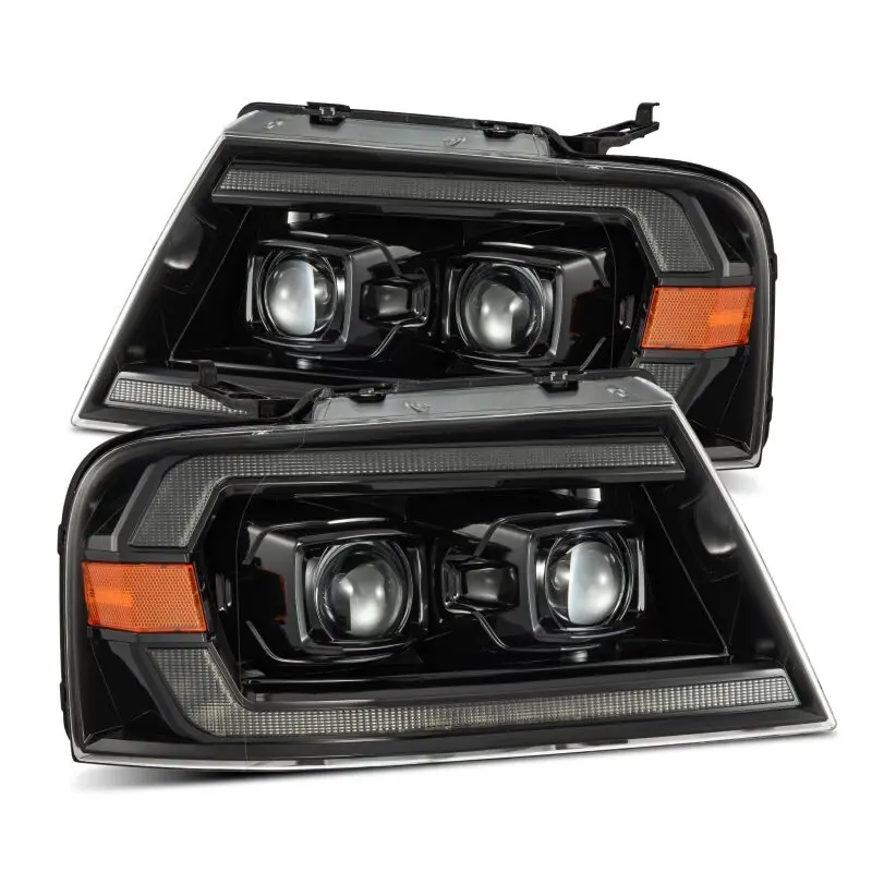 Alpharex 04-08 Ford F150 Chrome Luxx Series Projector Headlights 1